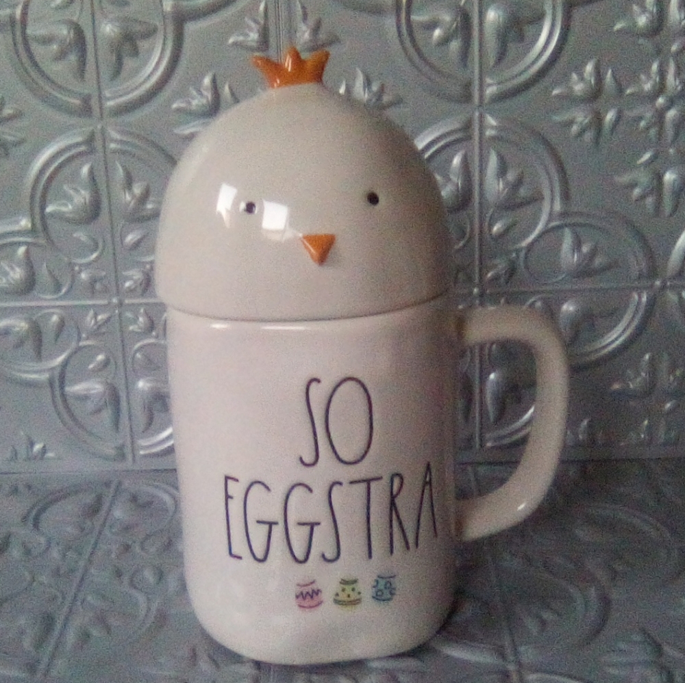 Rae Dunn So Eggstra Egg Design Mug Easter Holiday Seasonal Decor